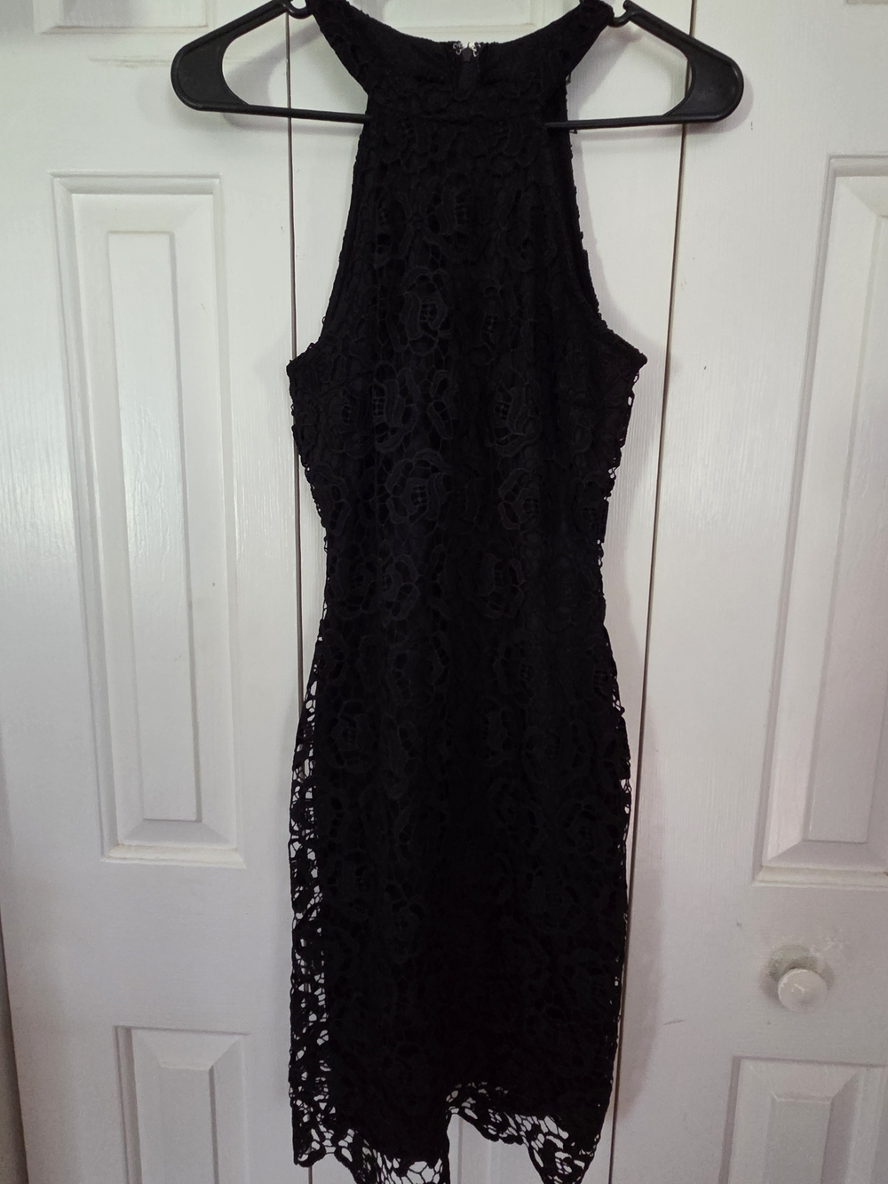Rue21 Black Lace Halter Midi Dress